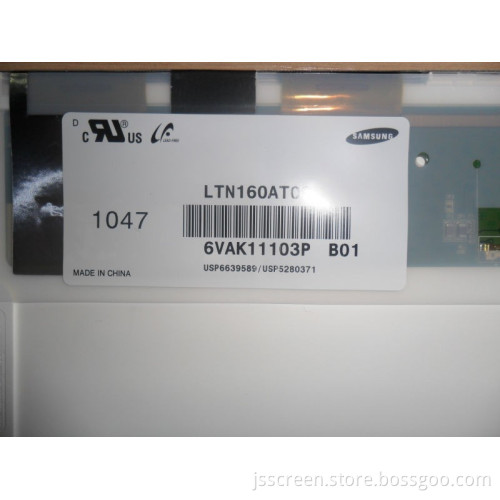16'' inches China wholesale laptop parts LTN160AT06 LCD display for laptop